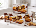 [★Trending HOT★/Original flavor] Korean BICHOBI Biscuit with Whole Milk Chocolate Bar (3 Box / 5 Individually Wrapped Packs per box) - "Free Worldwide Shipping"